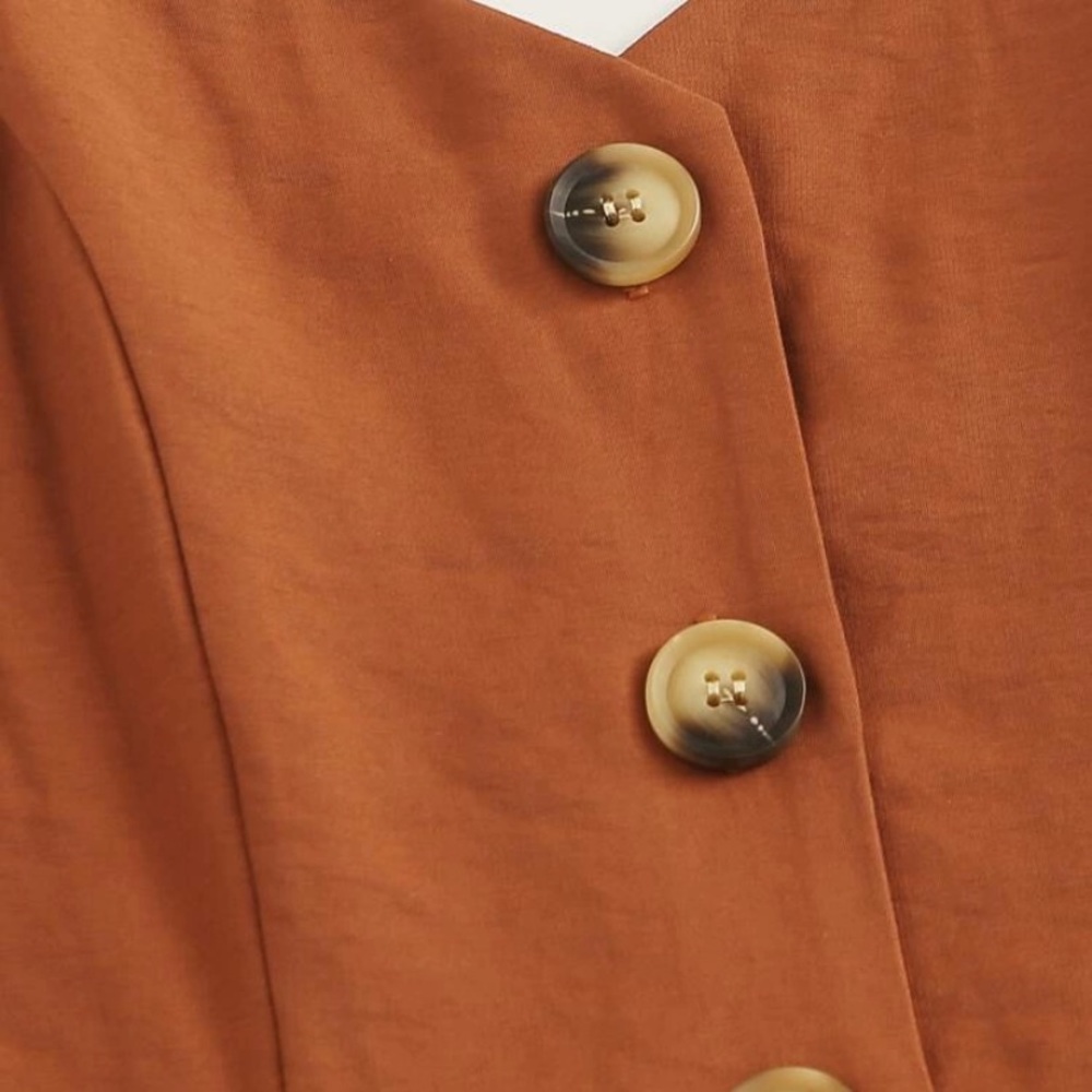 Fall Inspired burnt orange/brown romper